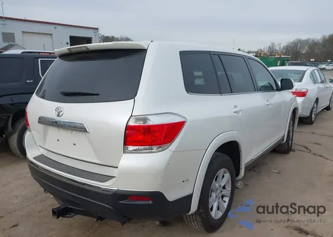 2013 Toyota Highlander Base V6 from USA, damaged, VIN 5TDZK3EH6DS105968